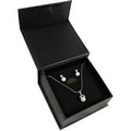 Rhea Nicole Genuine Cubic Zirconia & Pearl Necklace and Earring Ensemble